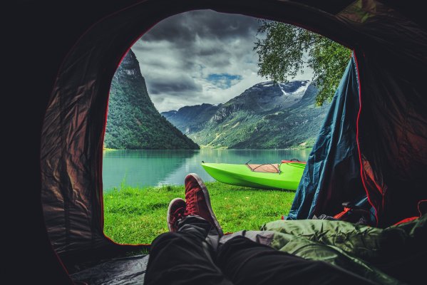 inside tent view nature backpacking tent hilleberg niak mountain lake tent door open